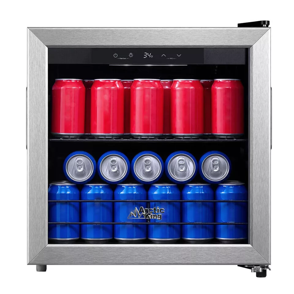 Arctic King ARV48B1AST 48-Can Beverage Fridge & Co